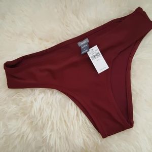 NEW WITH TAGS Aerie Maroon Bikini Bottom